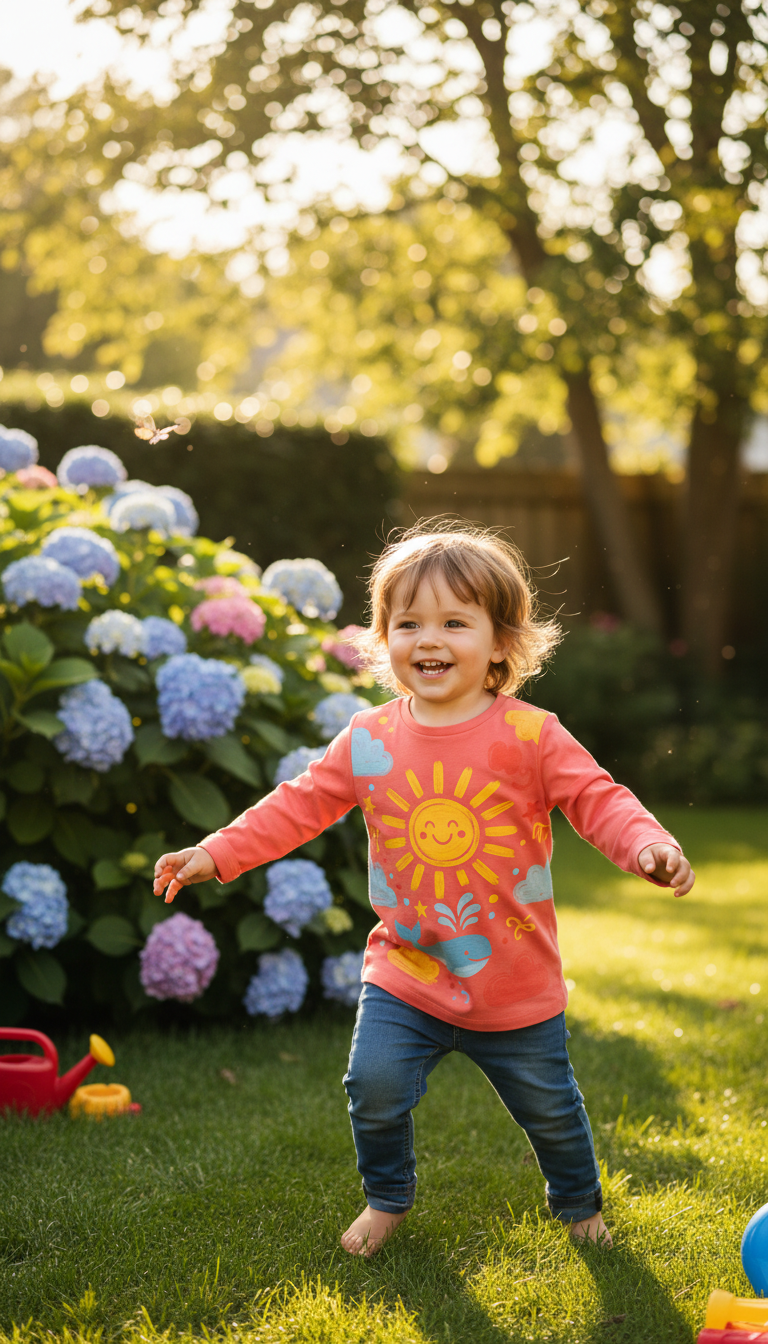 Children's Graphic T-Shirt in use