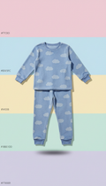 Boys cozy pajamas in daydream blue