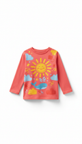 Children's graphic t-shirt with colorful artwork
