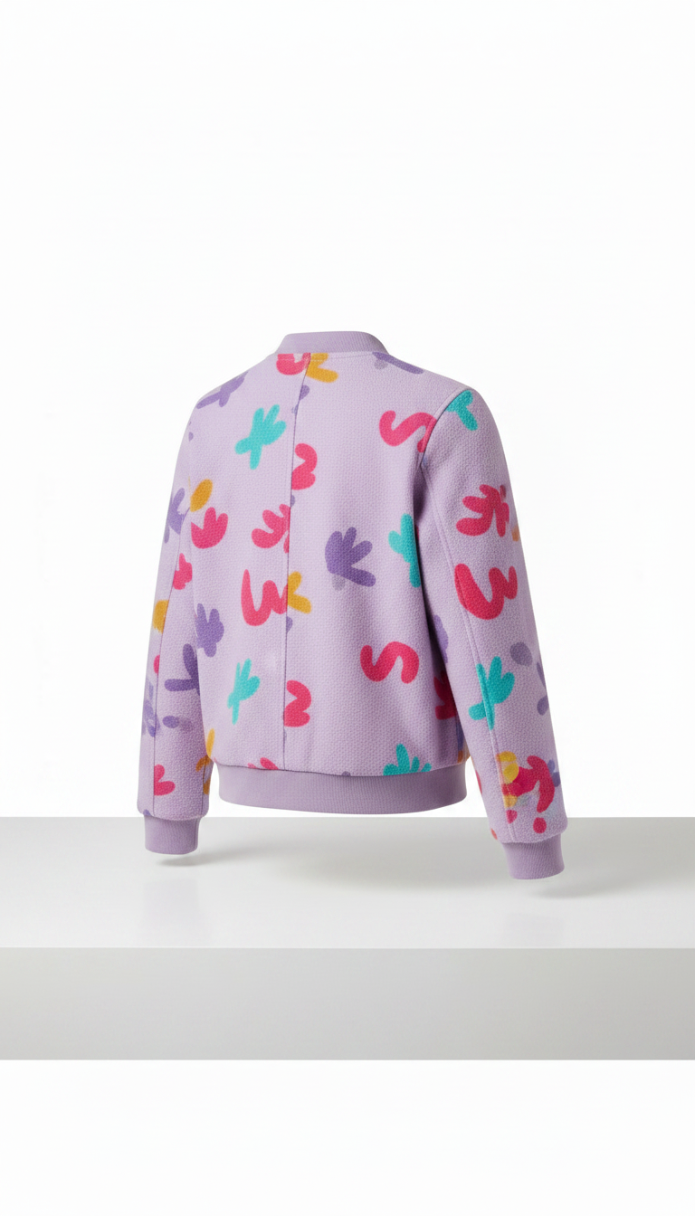 Alternate angle view of Lavender Jacket