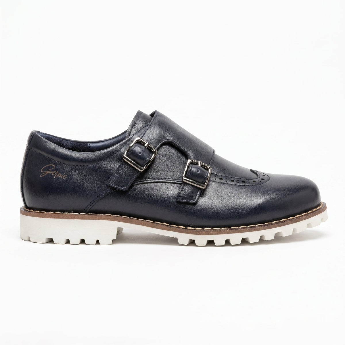 Boys Monk Strap Leather Dress Shoes